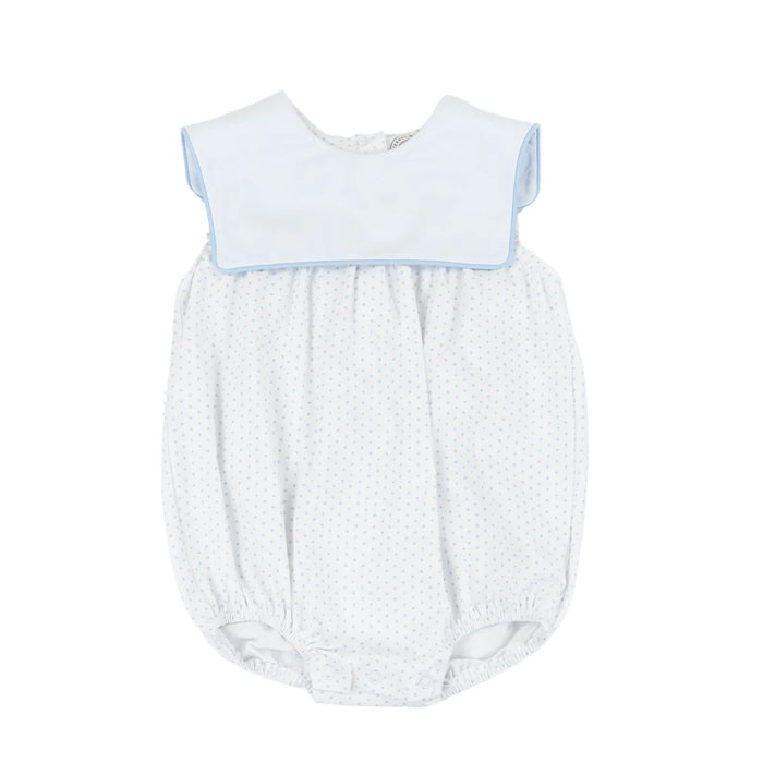 Cypress Row Classic Blue Dot Boy Bib Bubble