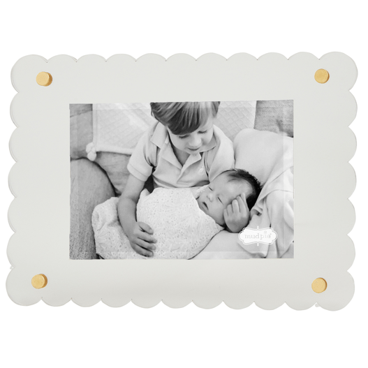 Mud Pie Scalloped Acrylic Frame