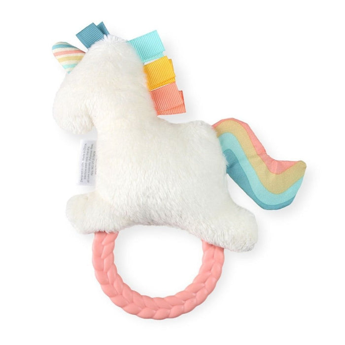 Itzy Ritzy Rattle Pal Plush Rattle with Teether | Unicorn
