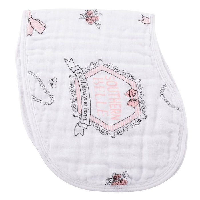 Southern Belle Burp Cloth + Bib