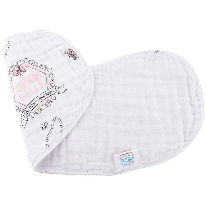 Southern Belle Burp Cloth + Bib