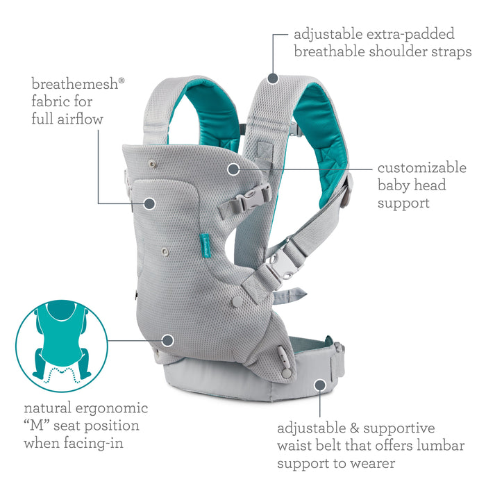 Infantino Flip 4-in-1 Light & Airy Convertible Carrier