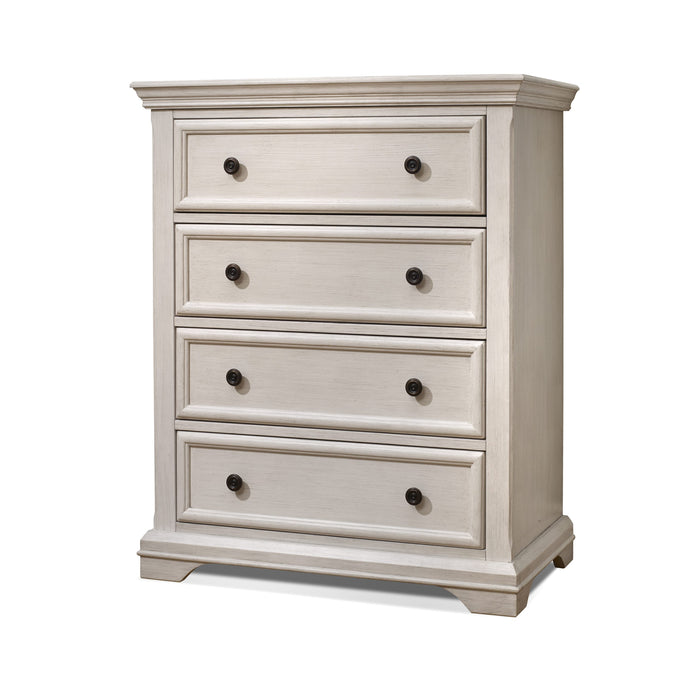 Kerry 4 Dr. Chest - Brushed Ivory ( Portofino)