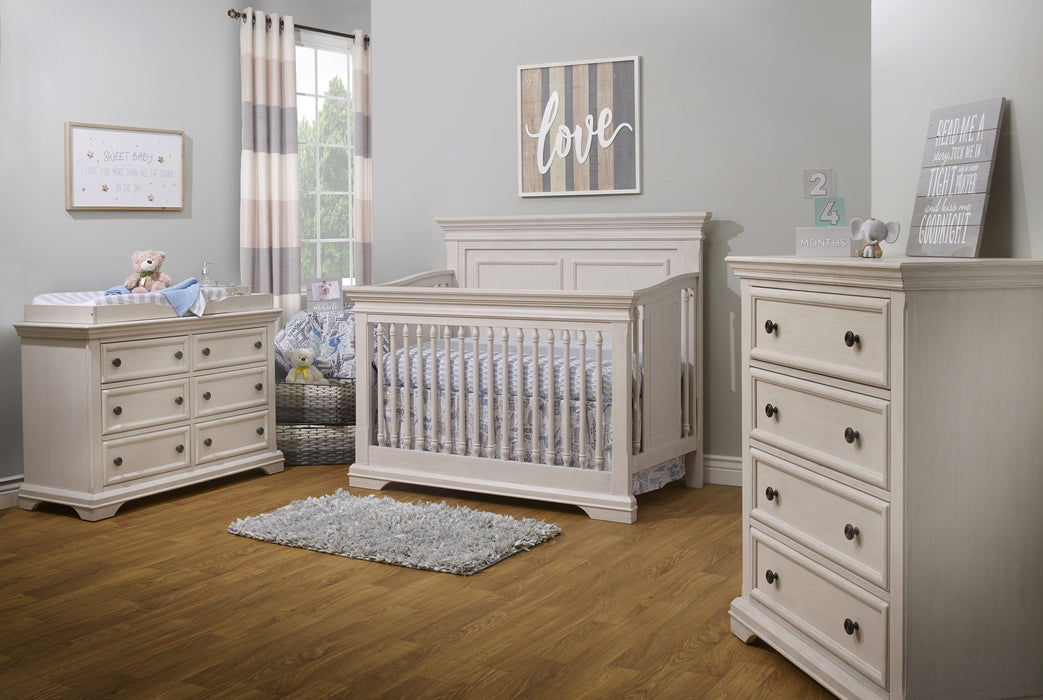 Kerry Flat Convertible Crib - Brushed Ivory (Portofino)