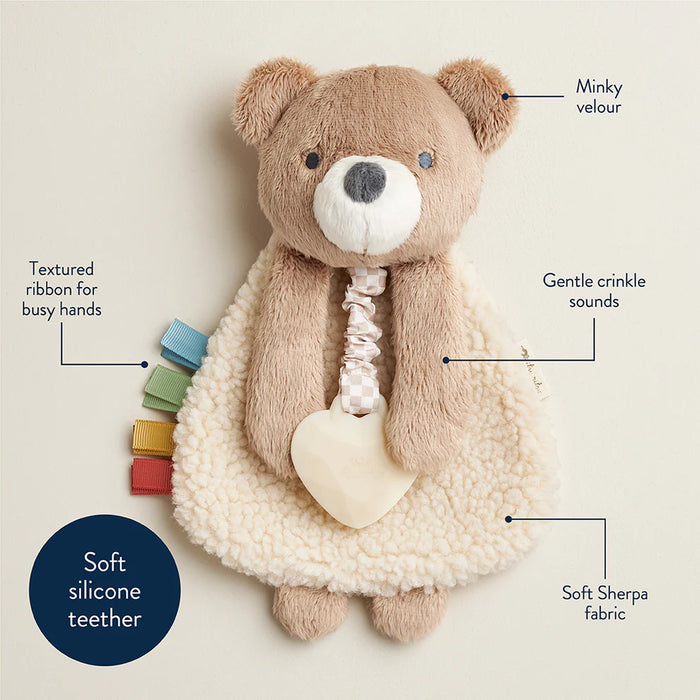Itzy Ritzy Lovey Plush and Teether Toy | Theo the Bear