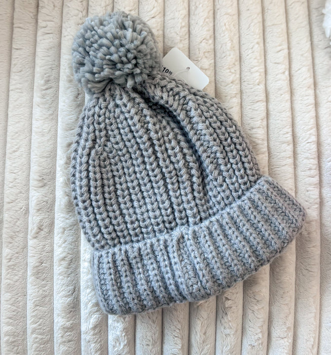 Brixy/Sugar & Maple Knit Pompom Hat - Cullen's Babyland & Playland