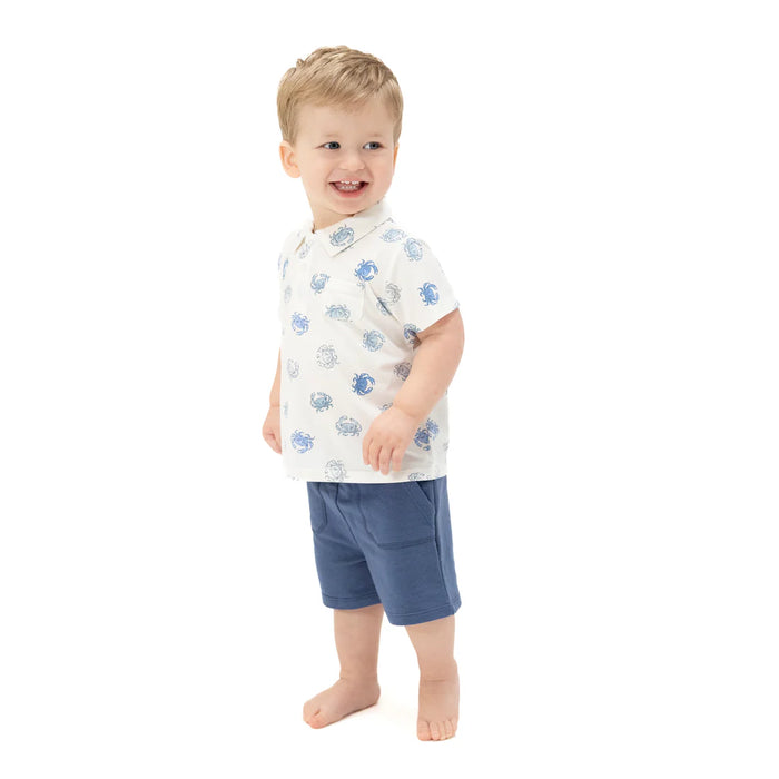 Angel Dear Blue Crab Polo and Short