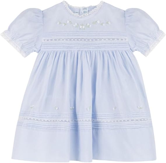 Feltman Floral Bullions & Lace Dress w/Panty