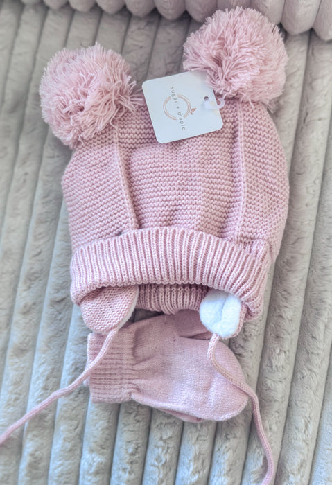 Brixy/Sugar & Maple Hat & Mittens Set