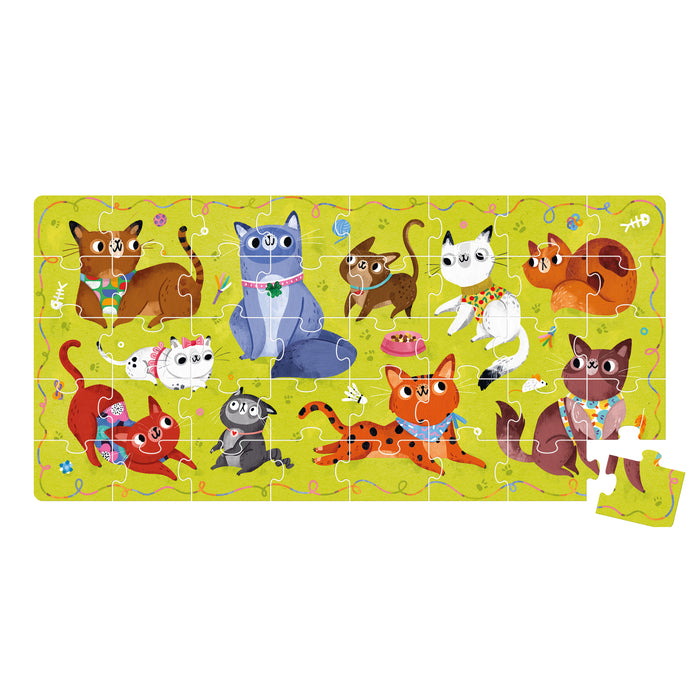 Banana Panda I Love Cats Puzzle