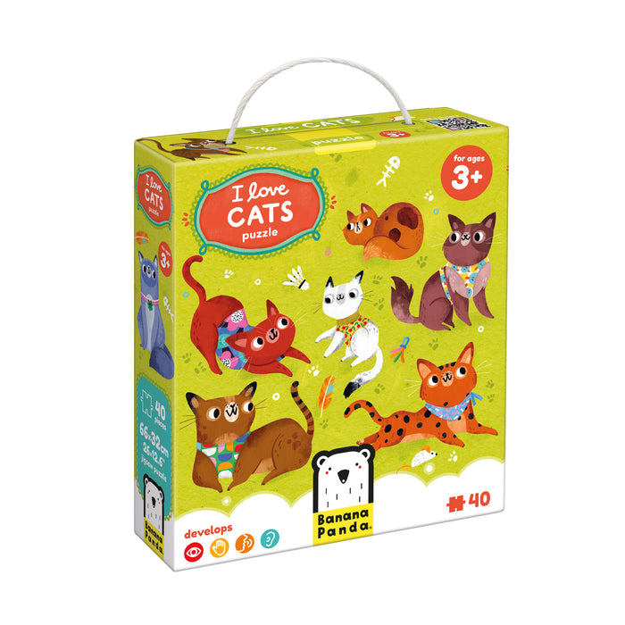 Banana Panda I Love Cats Puzzle