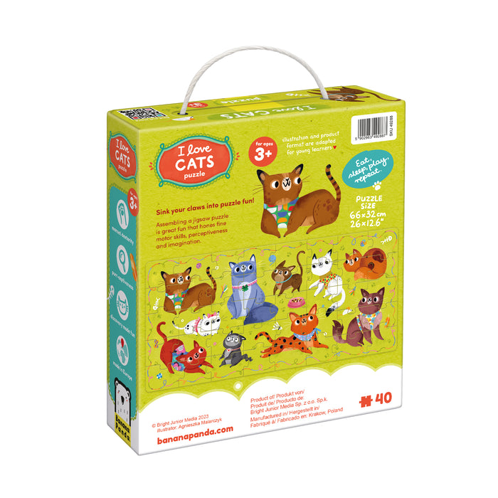 Banana Panda I Love Cats Puzzle