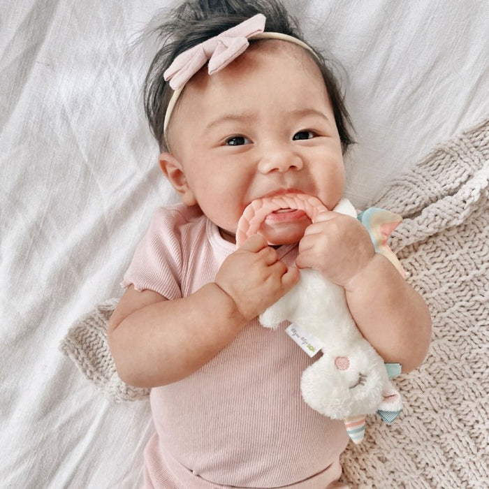 Itzy Ritzy Rattle Pal Plush Rattle with Teether | Unicorn