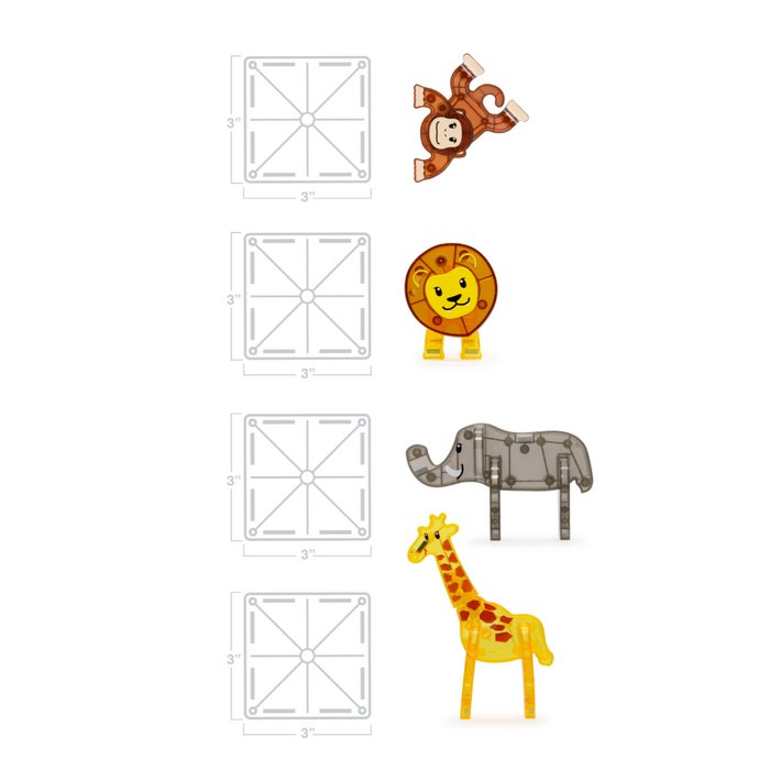 Magna-Tiles Safari Animals 25pc Set