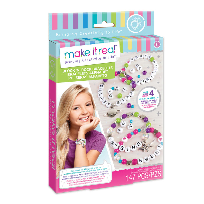 Make it Real Block N Rock Charm Bracelets