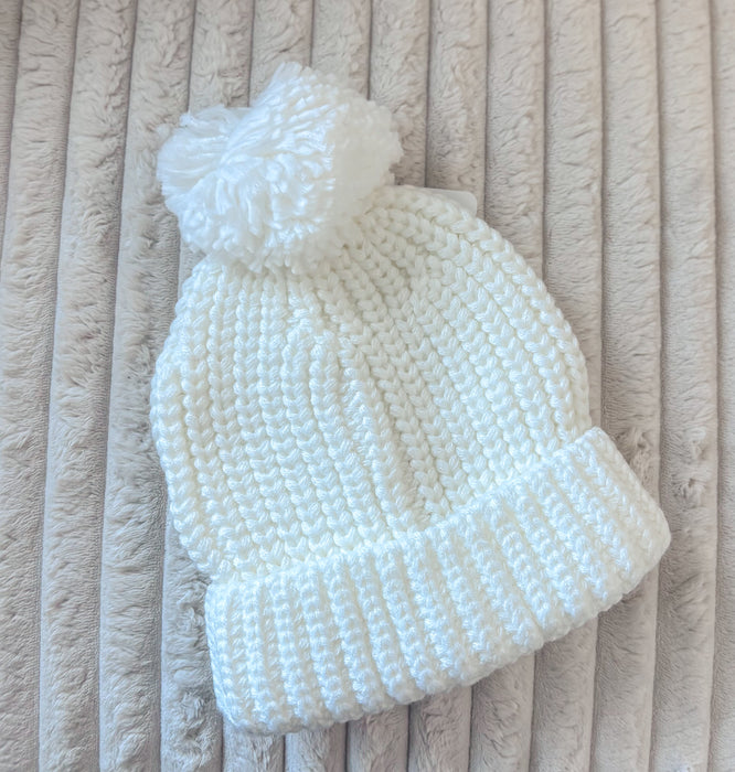 Brixy/Sugar & Maple Knit Pompom Hat - Cullen's Babyland & Playland