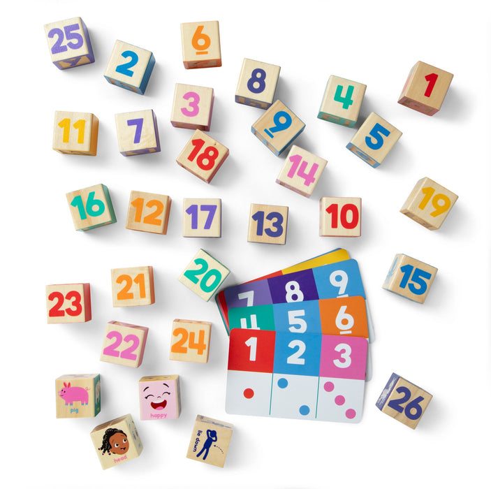 Ms. Rachel Wooden Learning Blocks & Activity Cards