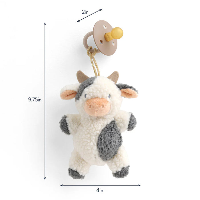 Itzy Ritzy Bitzy Pal Natural Rubber Pacifier & Lovey | Carmen the Cow