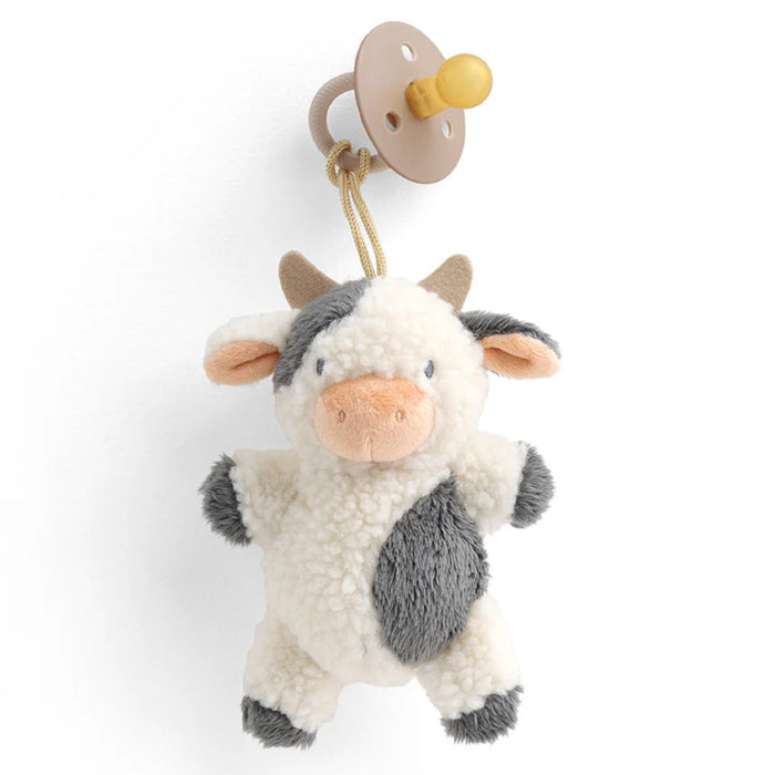 Itzy Ritzy Bitzy Pal Natural Rubber Pacifier & Lovey | Carmen the Cow