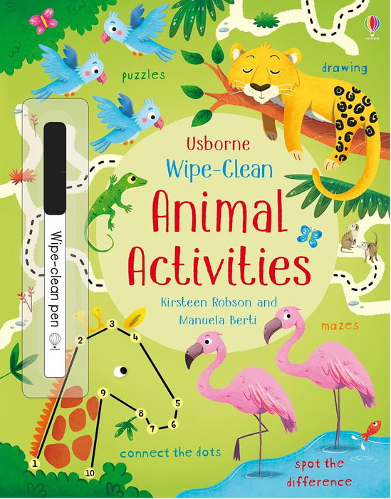Harper Collins Wipe Clean Animal Activities