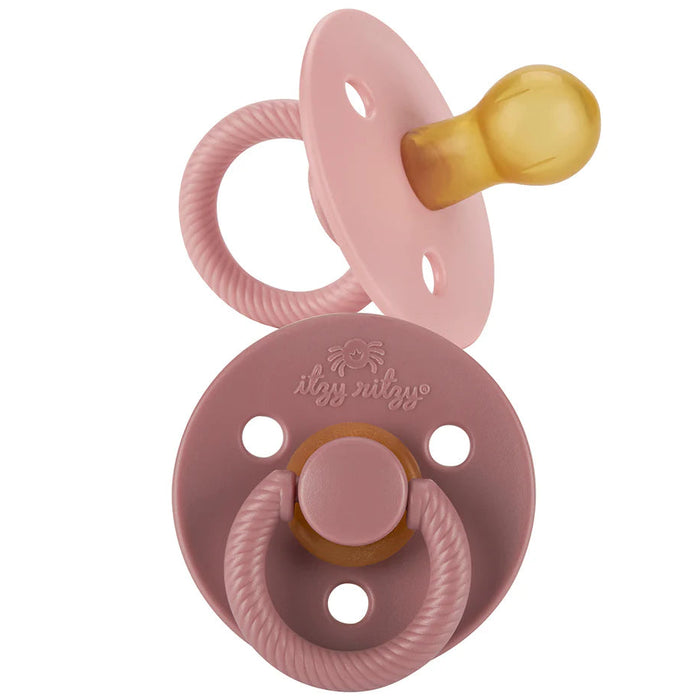 Itzy Ritzy Paci Set Blossom + Rosewood 6-18M