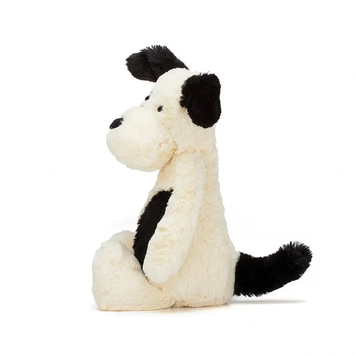 Jellycat Bashful Black & Cream Puppy Medium - Cullen's Babyland & Playland