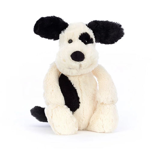 Jellycat Bashful Black & Cream Puppy Medium - Cullen's Babyland & Playland