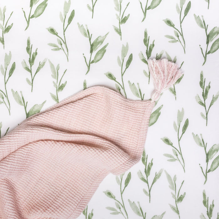 Crane Baby Parker Leaf Crib Sheet