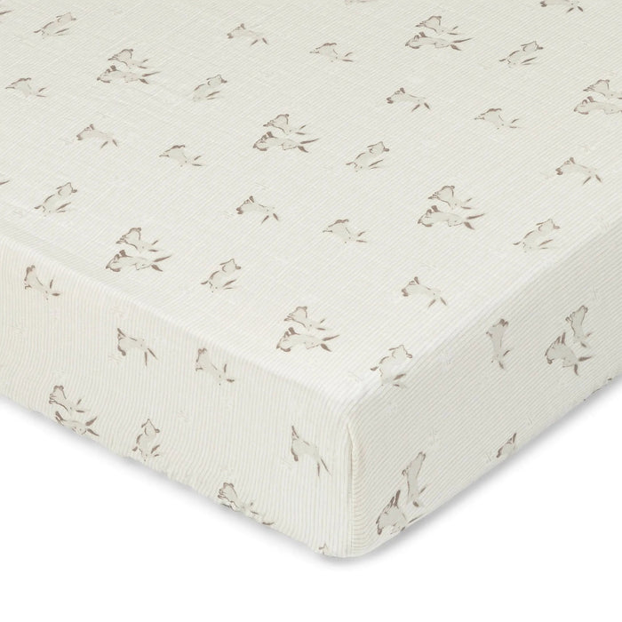 Crane Baby Organic Cotton Bunny Fitted Crib Sheet