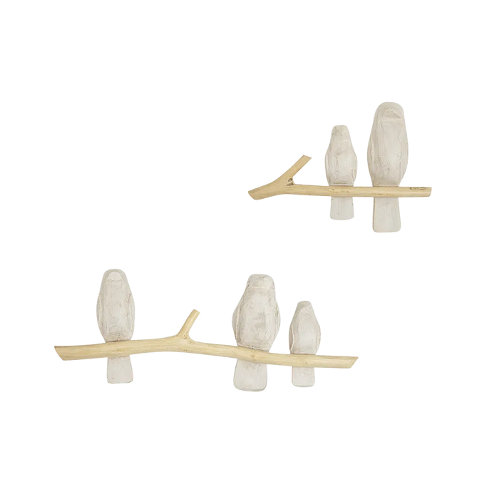 Crane Baby Perch Wall Decor 2Pc