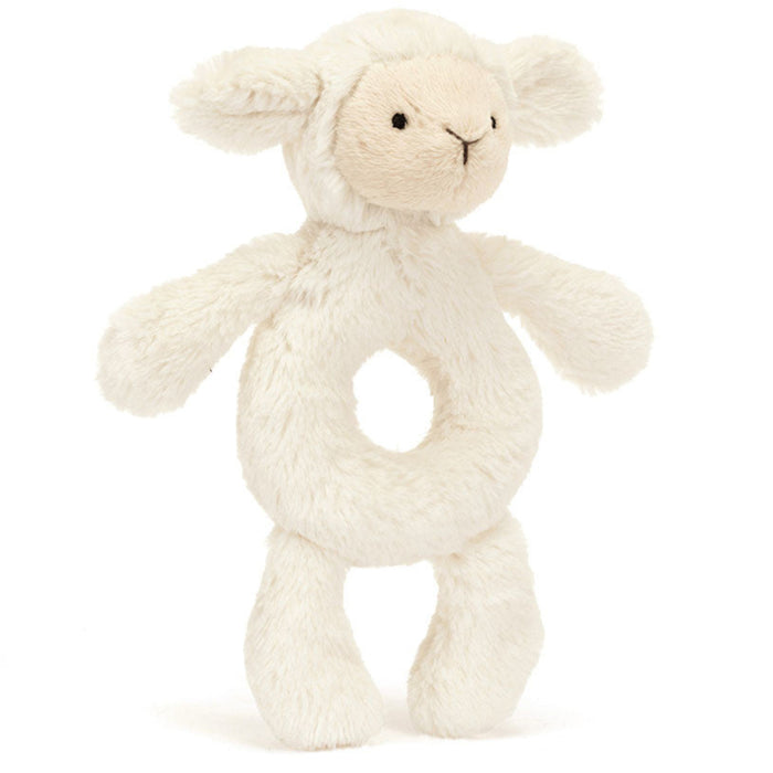 Jellycat Bashful Lamb Ring Rattle