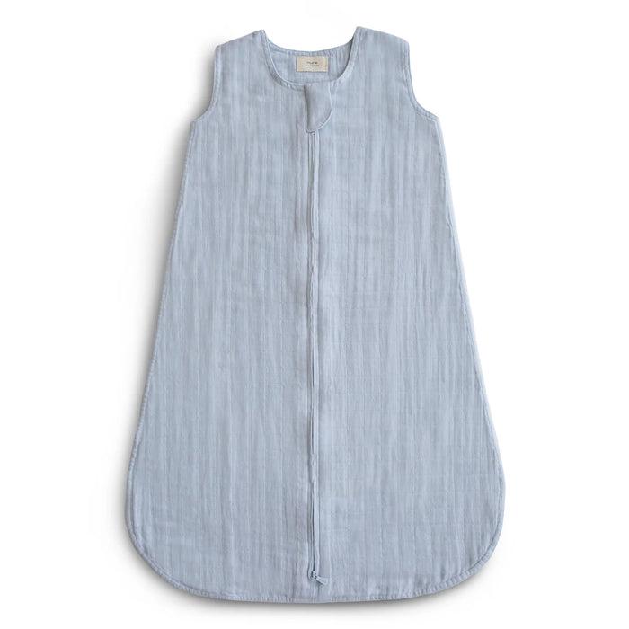 Mushie Organic Cotton Muslin Sleep Bag | Baby Blue