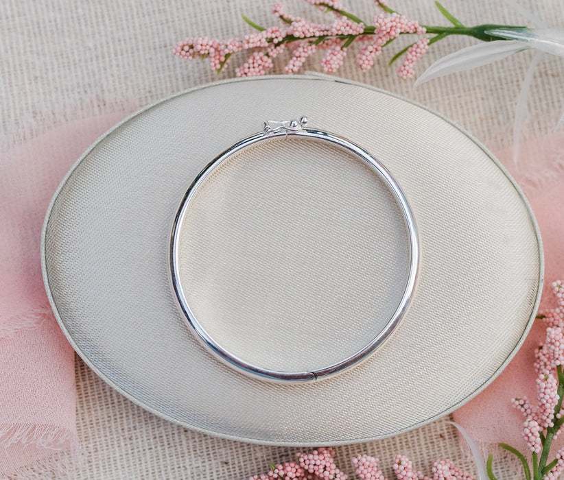 Cherished Moments Small Sterling Bangle