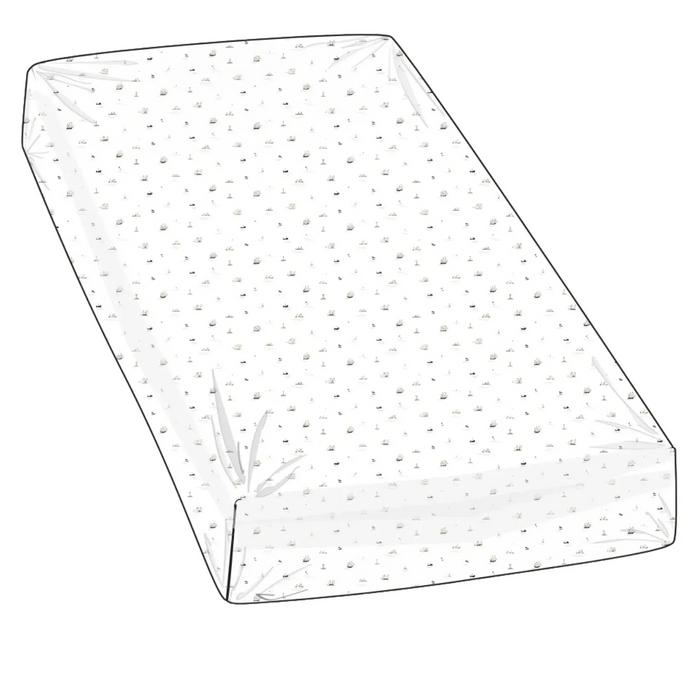 Pimalu Printed Bassinet Sheet/Changing Pad Cover