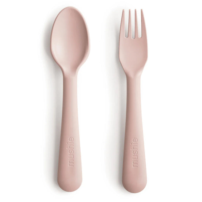 Mushie Dinnerware Fork & Spoon Set - Cullen's Babyland & Playland