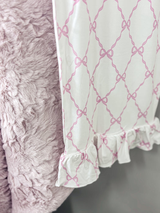 Weisinger Designs Bow Trellis Baby Gown