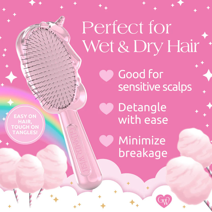 Glimmer Wish Unicorn Detangling Brush