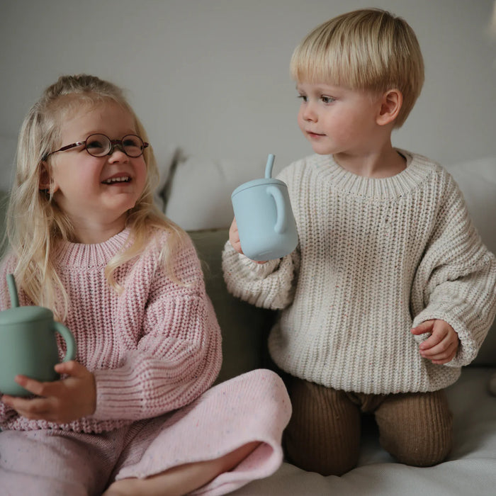 Mushie Silicone Training Cup + Straw