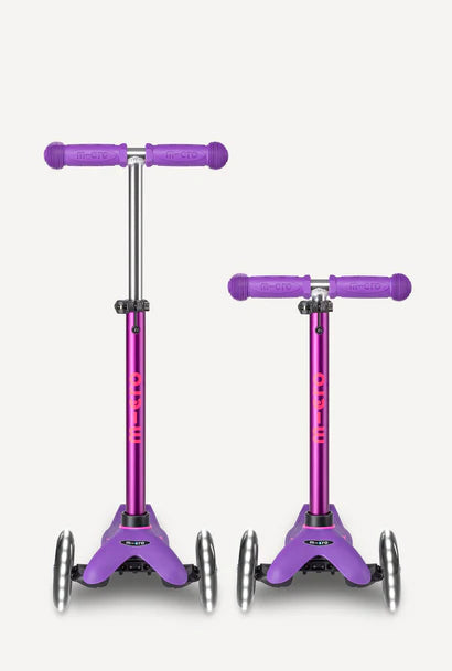 Micro Mini Deluxe LED Purple/Pink Scooter