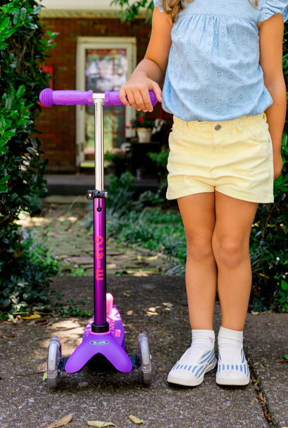 Micro Mini Deluxe LED Purple/Pink Scooter