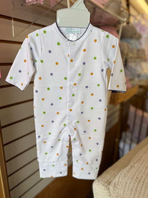 Cotton Peru Louisiana Mardi Gras Stars Playsuit - Cullen's Babyland & Playland