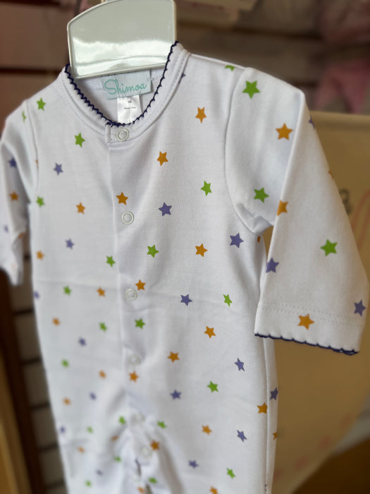 Cotton Peru Louisiana Mardi Gras Stars Playsuit - Cullen's Babyland & Playland