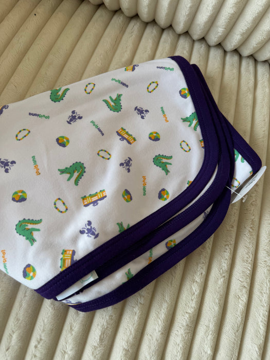 Cotton Peru Mardi Gras Blanket