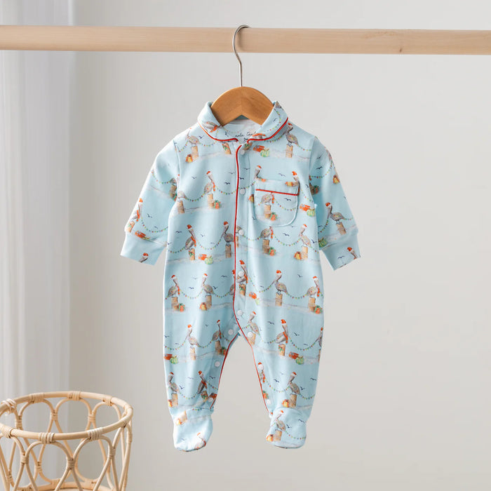 Nola Tawk Zip-Up Pelican Wonderland Pajama 3M