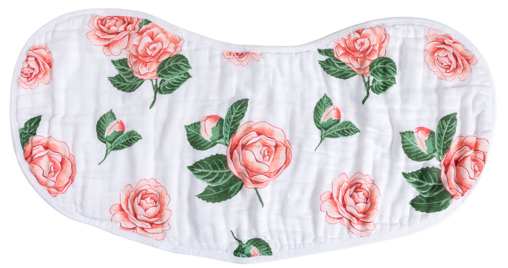 Little Hometown Camellia Burp & Bib