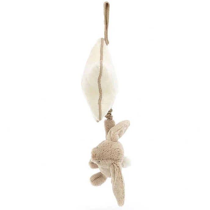 Jellycat I Am Bashful Beige Bunny Musical Pull