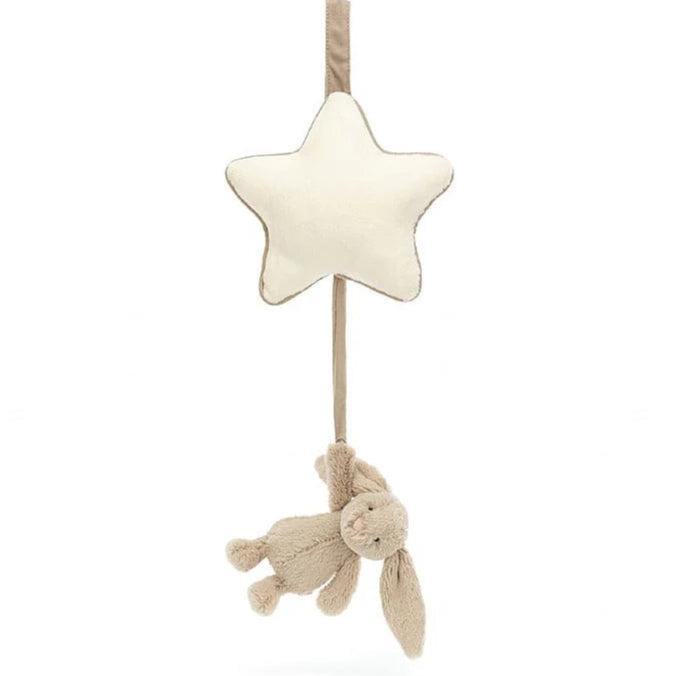 Jellycat I Am Bashful Beige Bunny Musical Pull