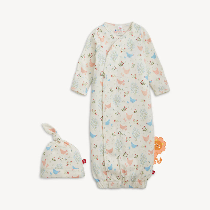 Magnetic Me chicken Tender Gown and Hat Set