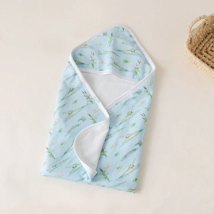 Nola Tawk Gator Games Muslin Hooded Baby Towel