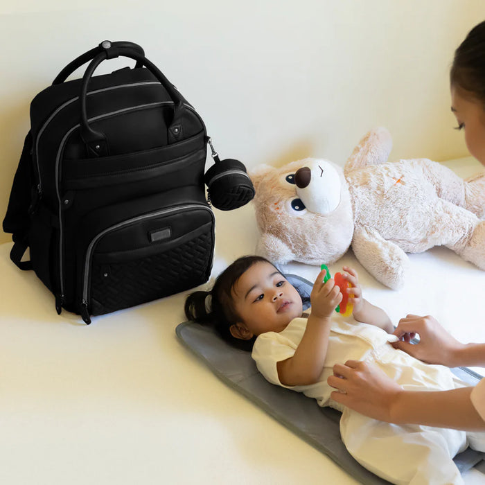 Mahogany Brands LLC Babbleroo Vegan Leather Diaper Bag